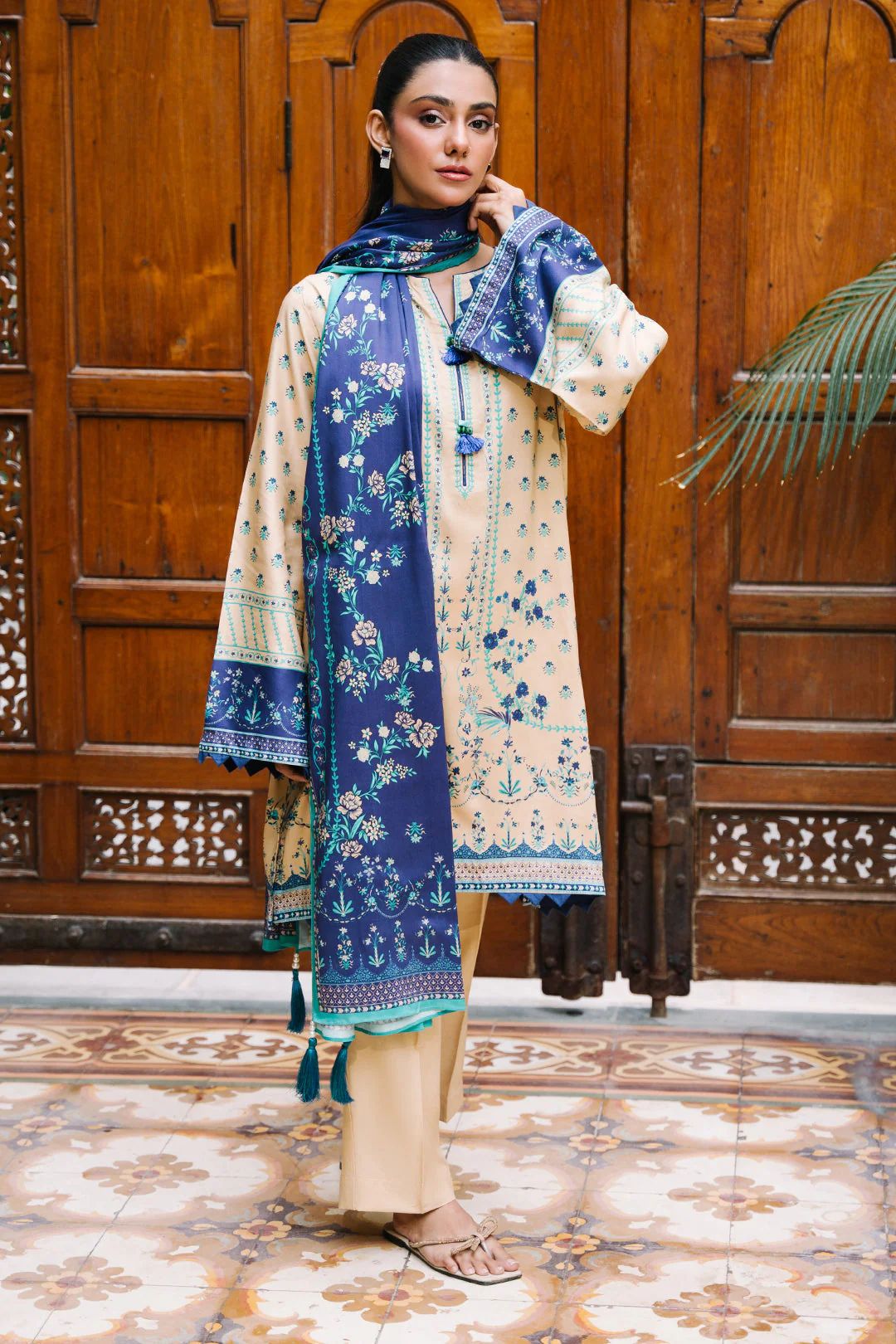 Zellbury Shirt Dupatta - 0161 Essential Winter Collection 2025