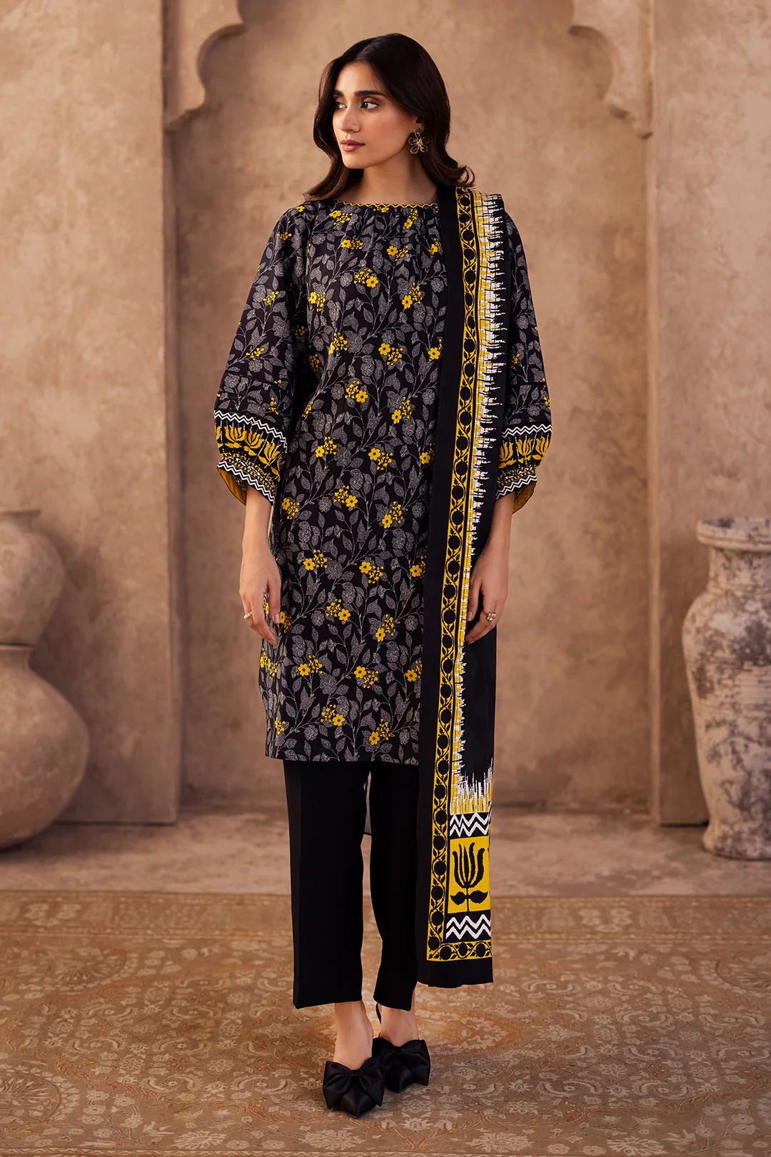 Zellbury Shirt Shalwar Dupatta - 0291 Essential Winter Collection 2025