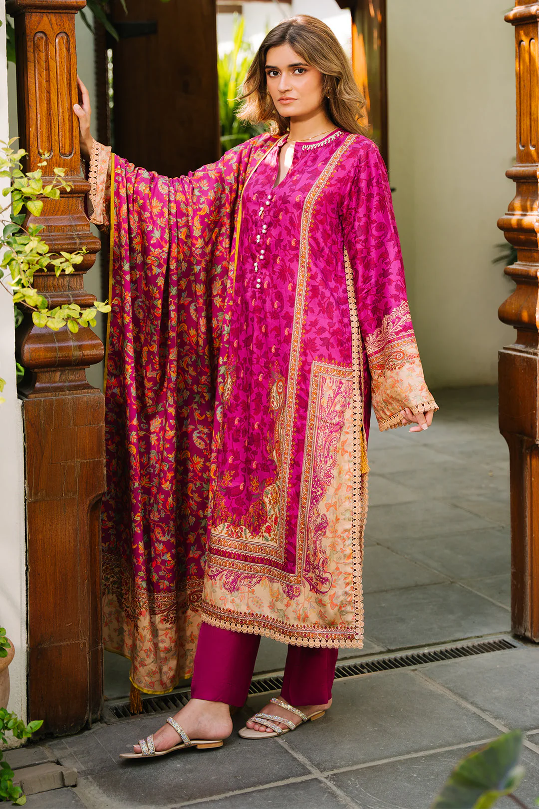 Zellbury Shirt Shalwar Dupatta - 0294 Essential Winter Collection 2025