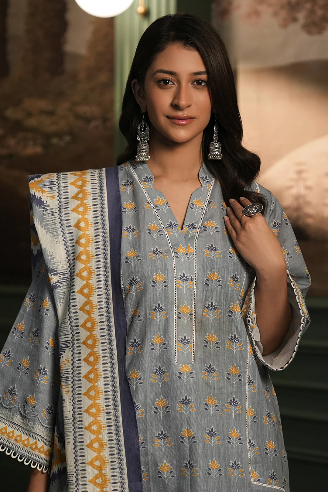 Zellbury Shirt Shalwar Dupatta - 0453 Essential Winter Collection 2025 - Image 2