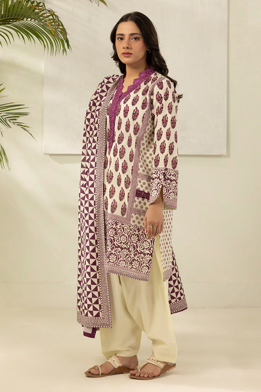 Zellbury Shirt Shalwar Dupatta - 0487 Summer Collection Essential 2026