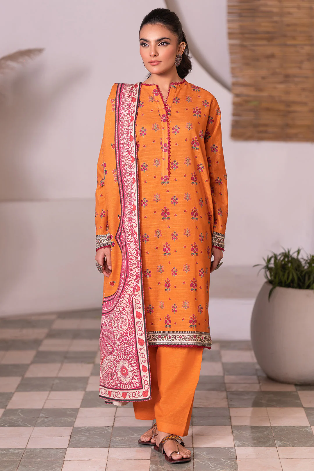 Zellbury Shirt Shalwar Dupatta - 0522 Essential Winter Collection 2025