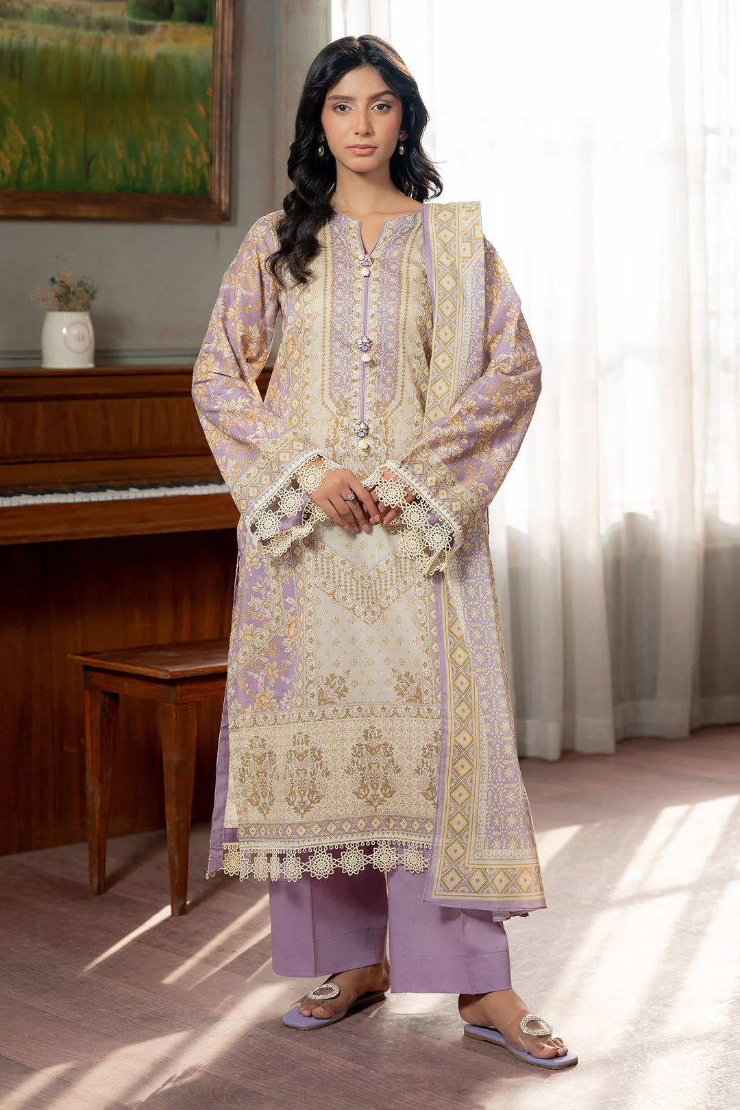 Zellbury Shirt Shalwar Dupatta - 0535 Summer Collection Essential 2026