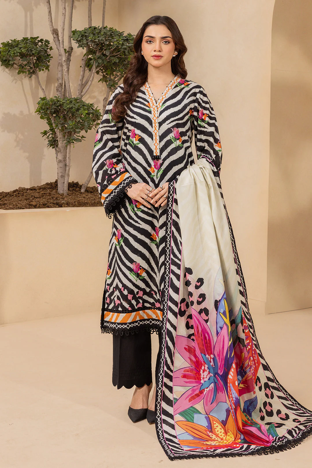 Zellbury Shirt Shalwar Dupatta - 0611 Summer Collection Essential 2026