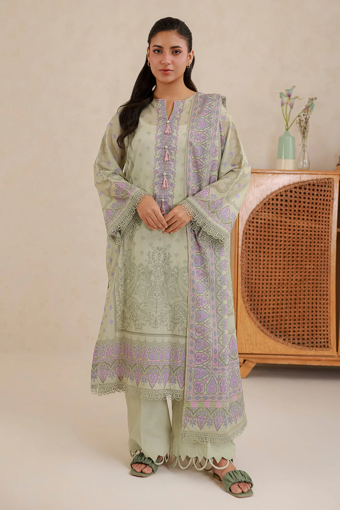 Zellbury Shirt Shalwar Dupatta - 0875 Summer Collection Essential 2026