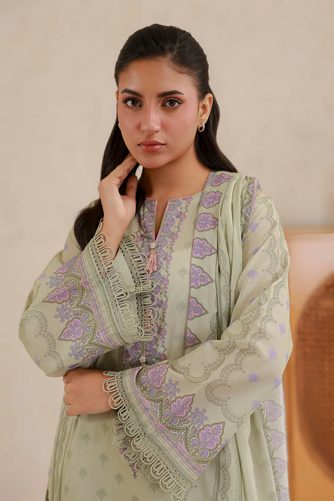 Zellbury Shirt Shalwar Dupatta - 0875 Summer Collection Essential 2026 - Image 2