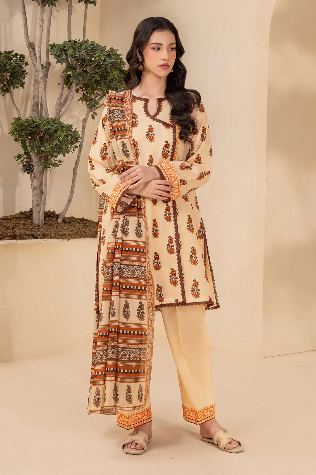 Zellbury Shirt Shalwar Dupatta - 0876 Summer Collection Essential 2026