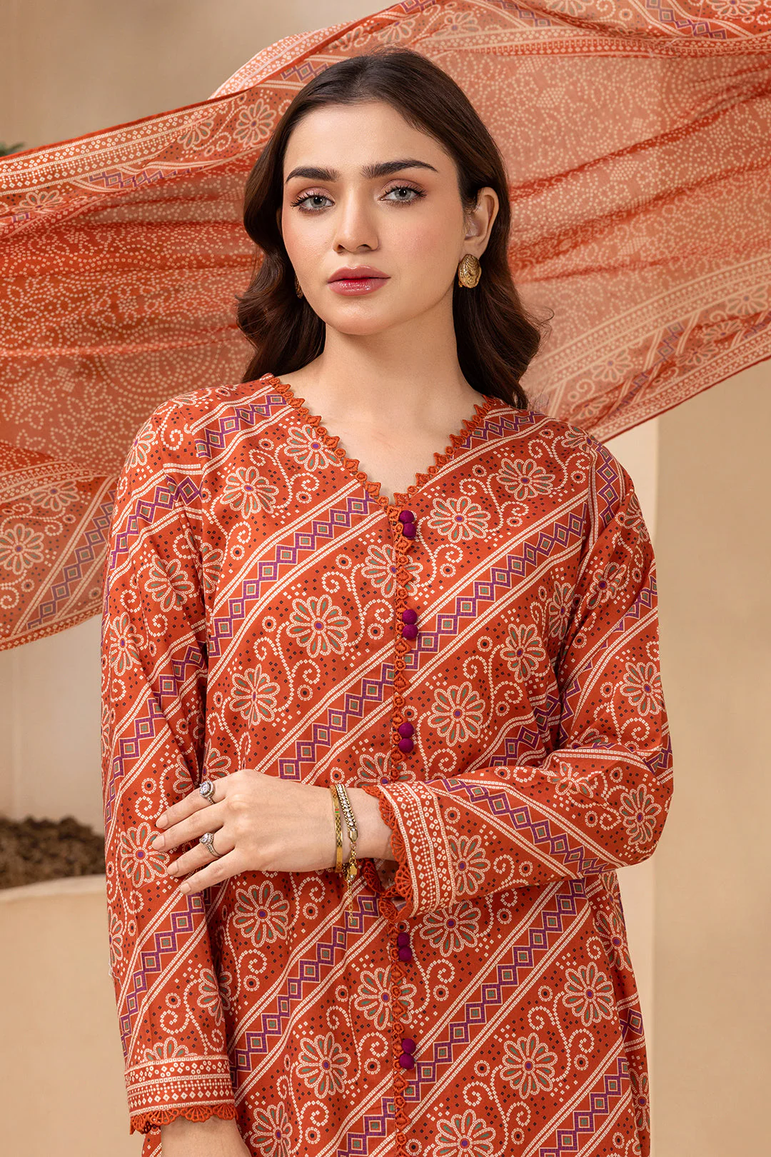 Zellbury Shirt Shalwar Dupatta - 0880 Summer Collection Essential 2026 - Image 2