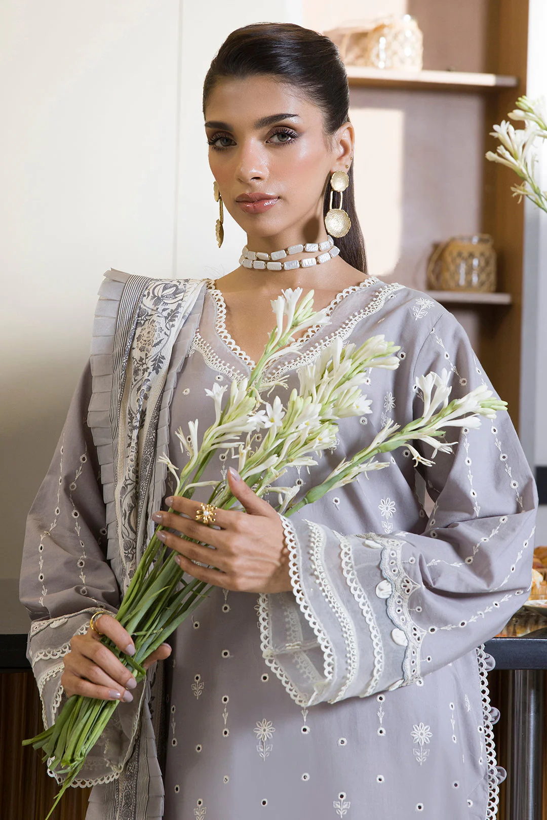 Zellbury WUC25E30069 Chikankari Collection 2025 - Image 2