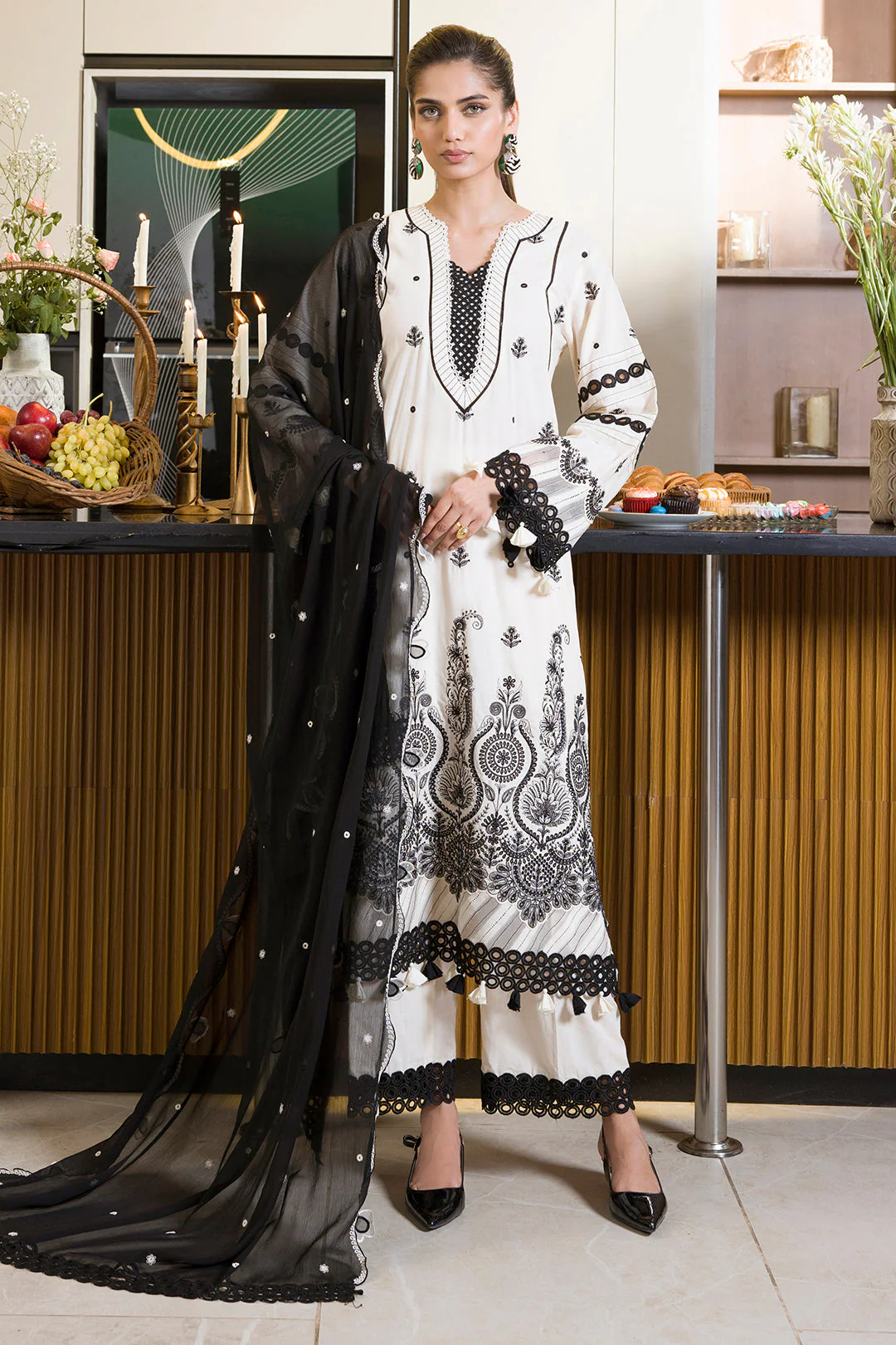 Zellbury WUC25E30071 Chikankari Collection 2025
