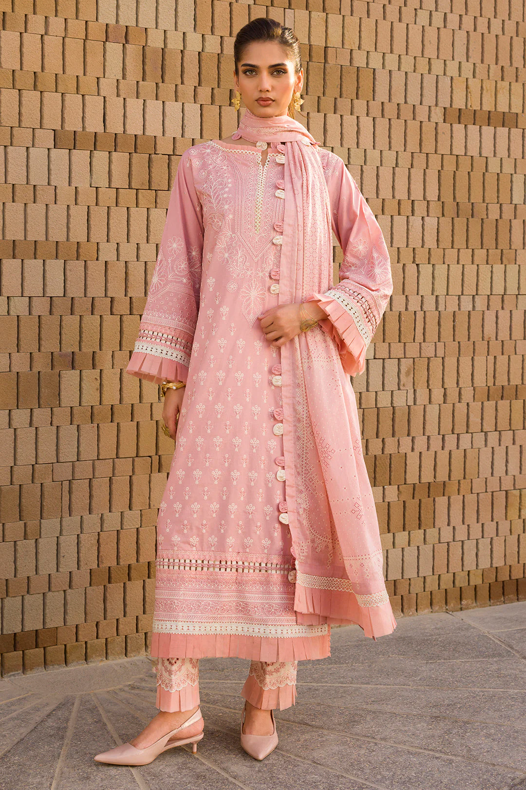 Zellbury WUC25E30072 Chikankari Collection 2025