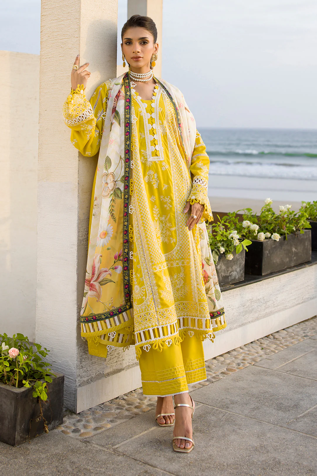 Zellbury WUC25E30073 Chikankari Collection 2025