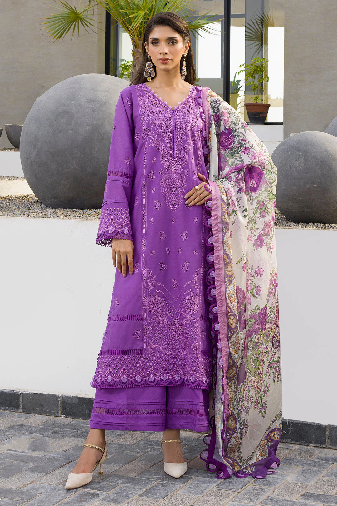 Zellbury WUC25E30077 Chikankari Collection 2025