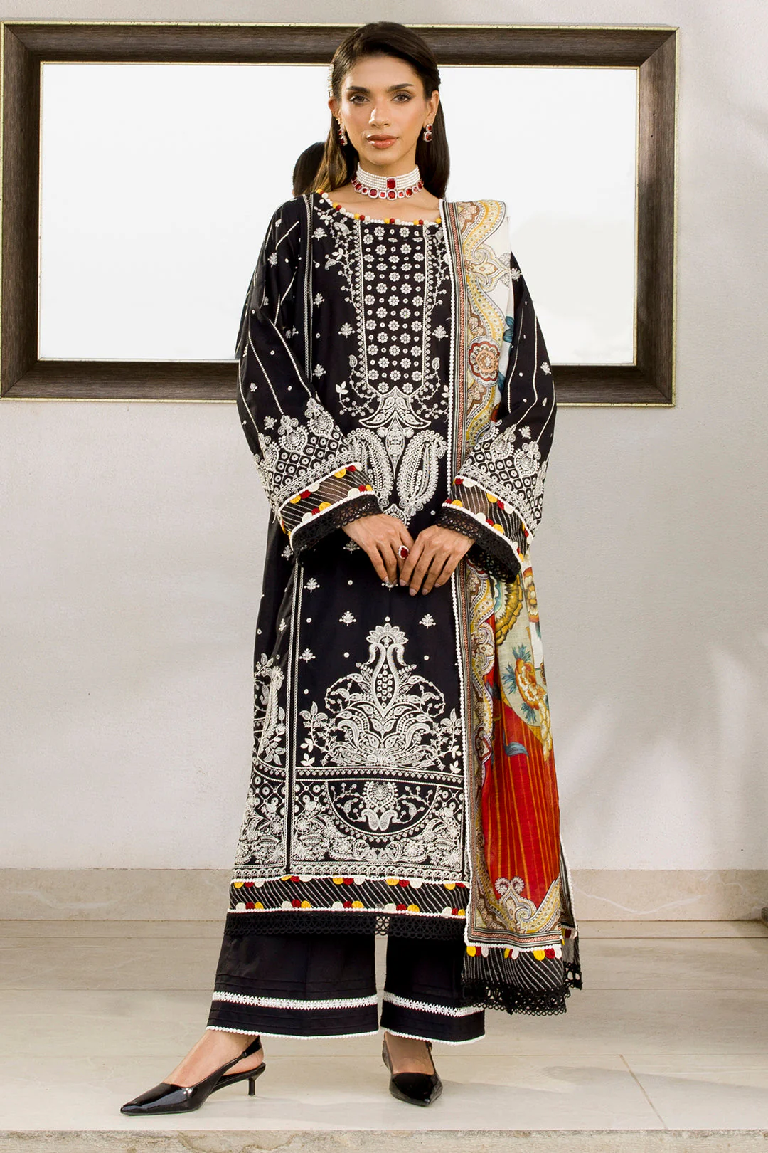 Zellbury WUC25E30080 Chikankari Collection 2025