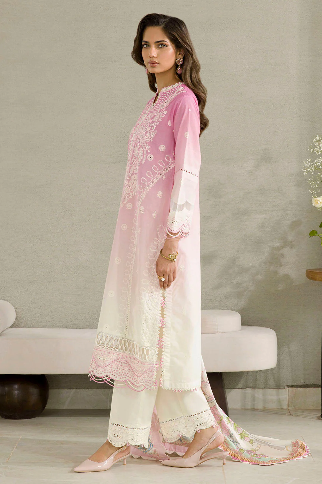 Zellbury WUC25E30083 Chikankari Collection 2026 - Image 2