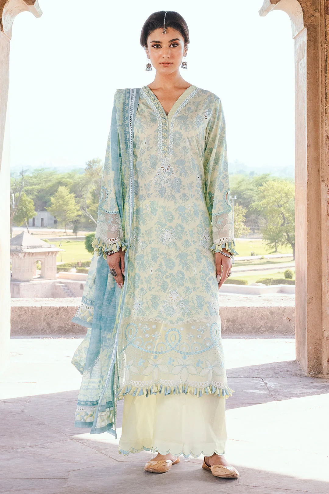 Zellbury WUS25E30809 Chikankari Collection 2025