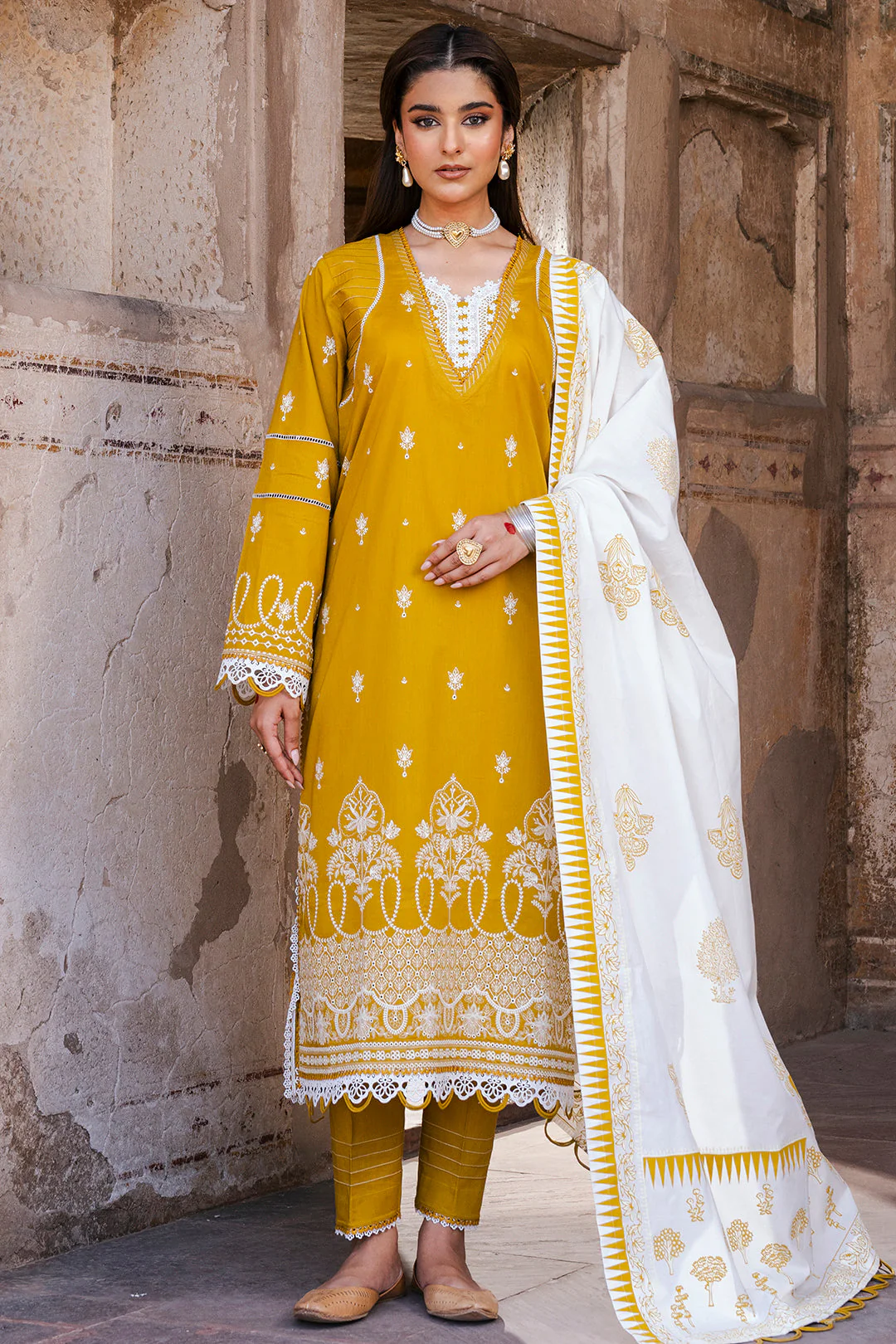 Zellbury WUS25E30829 Chikankari Collection 2025