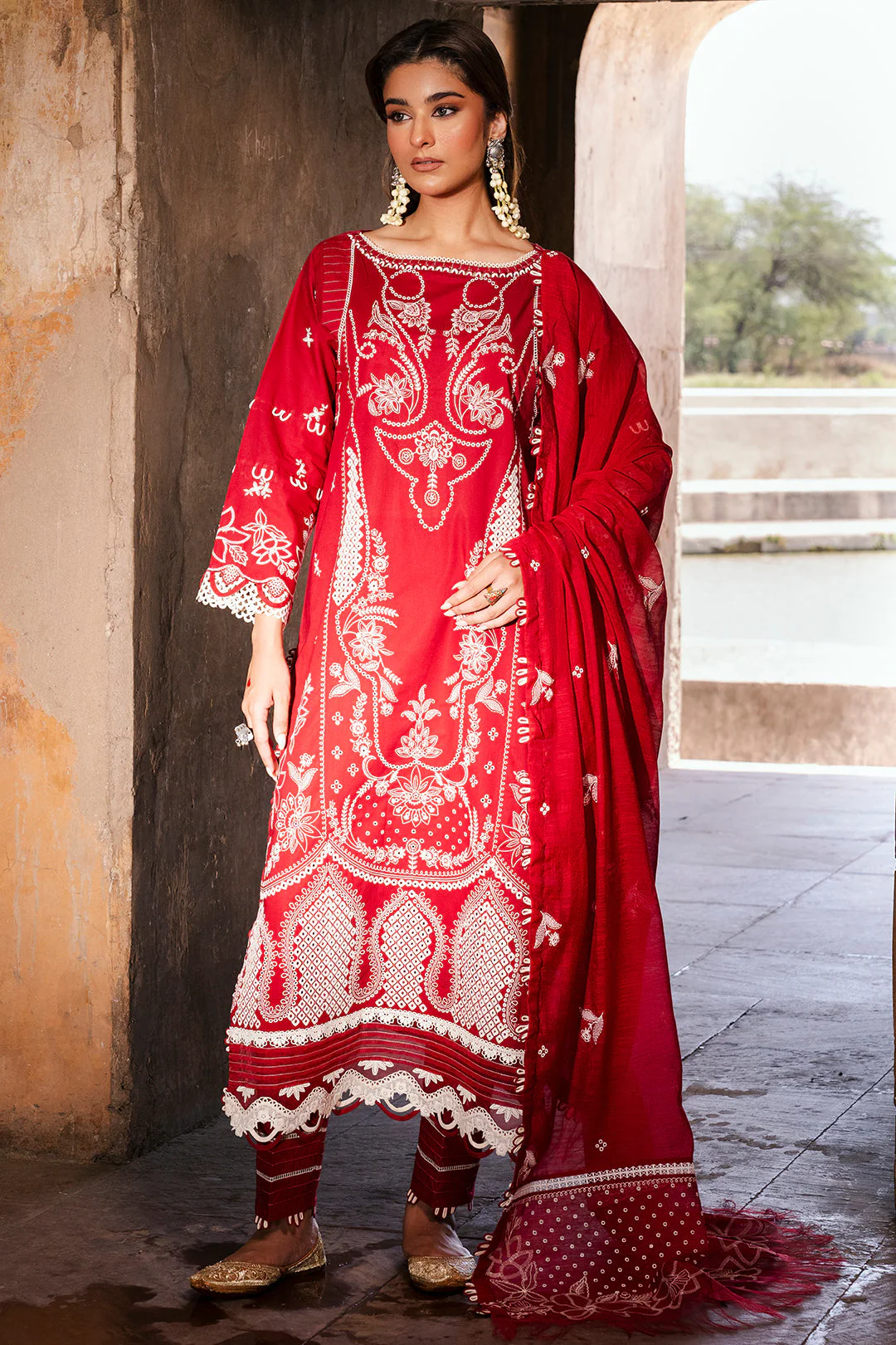 Zellbury WUS25E30837 Chikankari Collection 2025